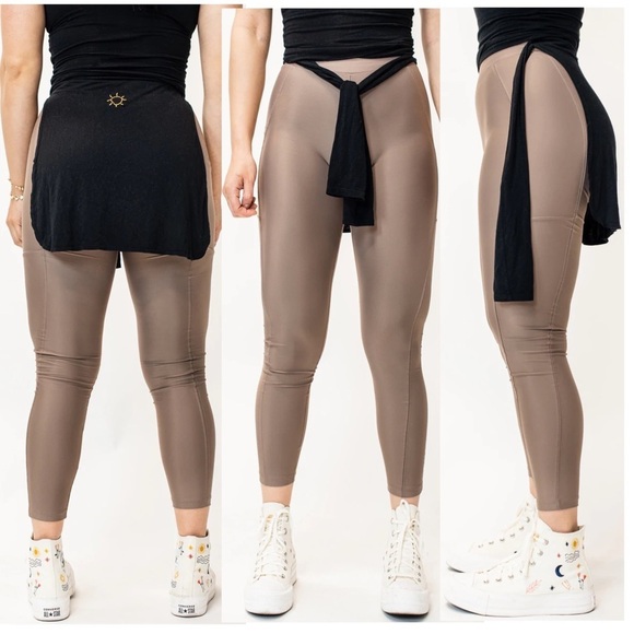 Grew with Light GWL Leggings 2.0 Tights in Earth Beige - Picture 2 of 8